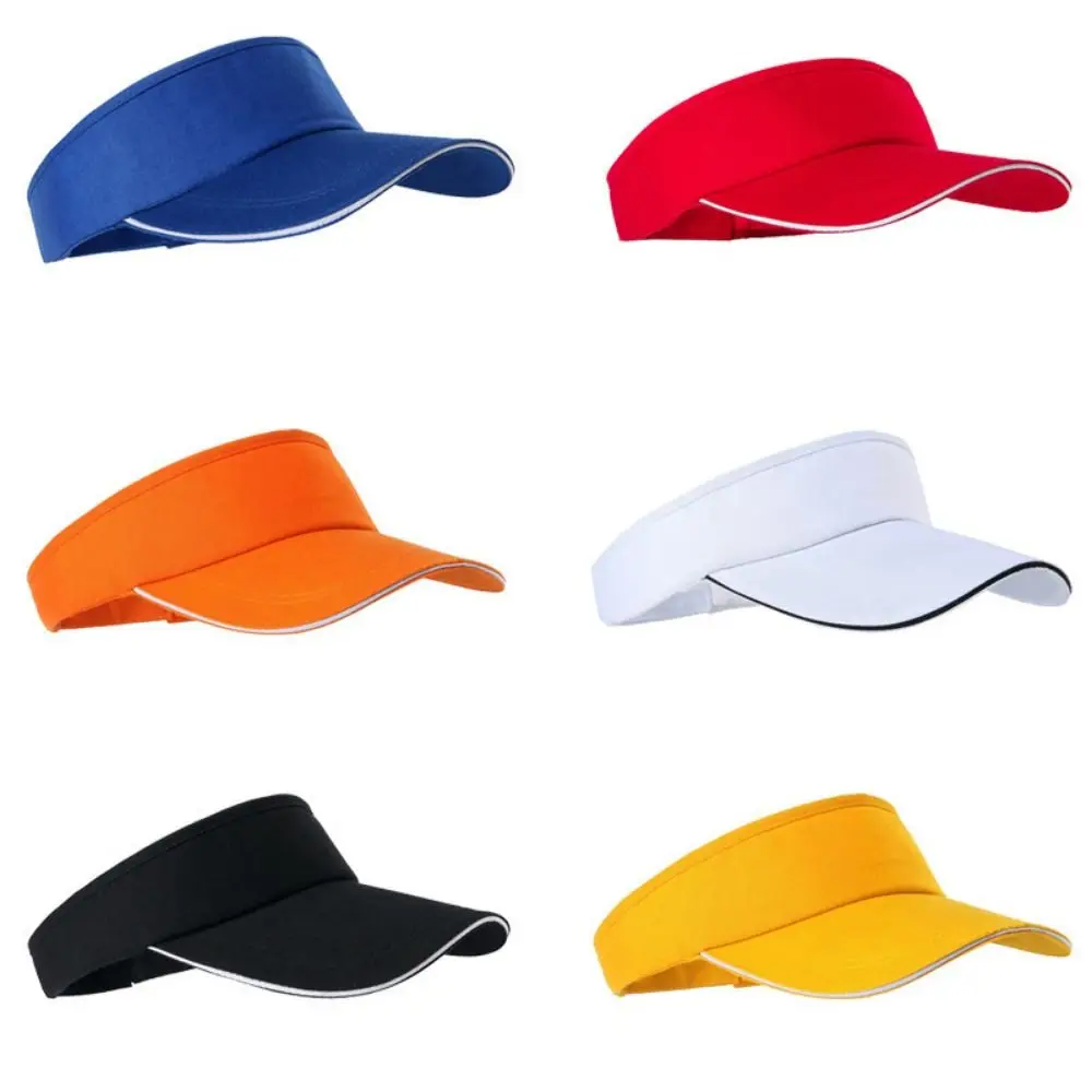Sombreros de sol de aire transpirables con parte superior vacía, visera para el sol, protección UV, gorra de protección solar para tenis, sombrero para el sol superior vacío cómodo ajustable - imagen 2