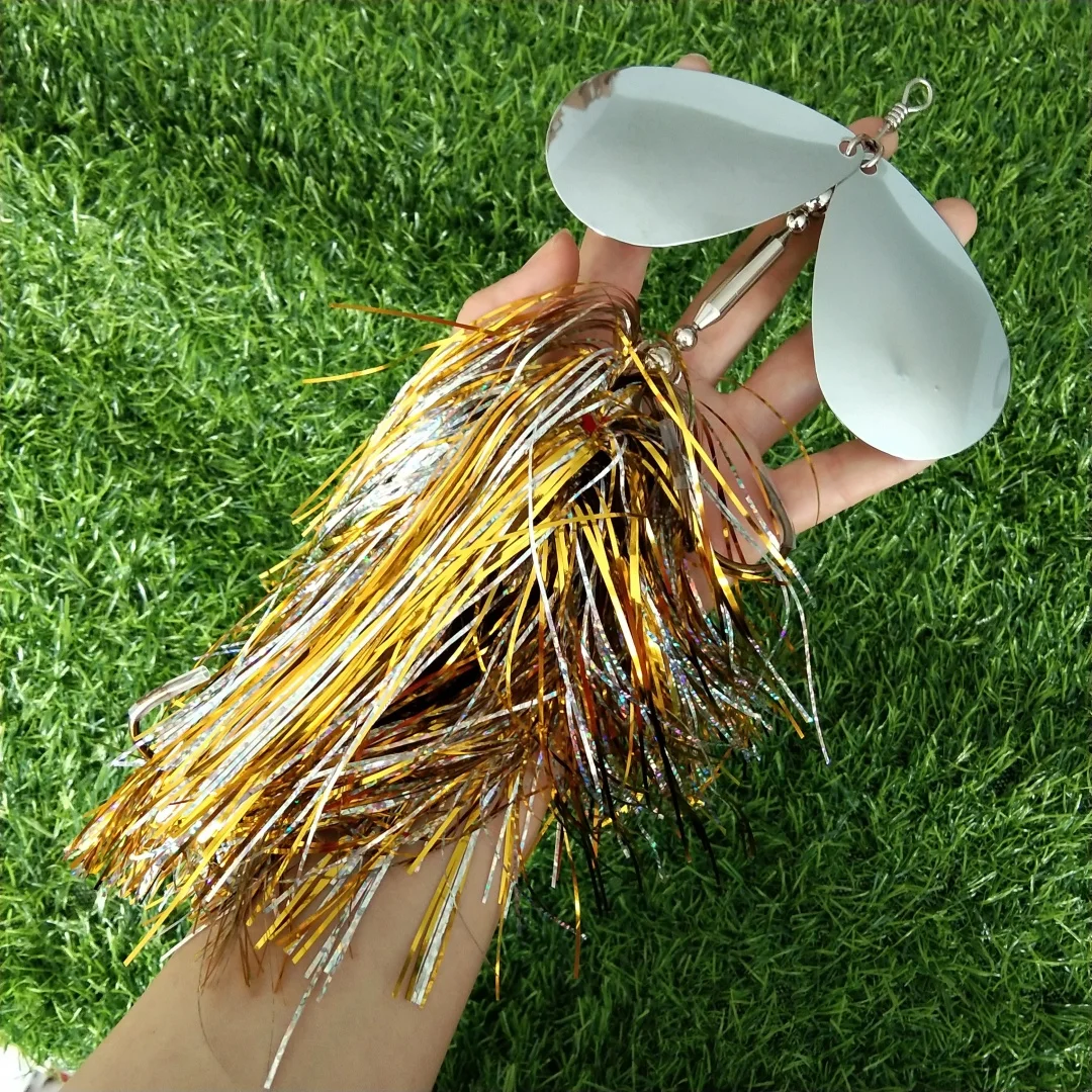 Swolfy 1pc 25cm 94g cebo giratorio de pesca, cebo giratorio para Lucio, lubina y trucha, Señuelos de Pesca para agua dulce y salada - imagen 2