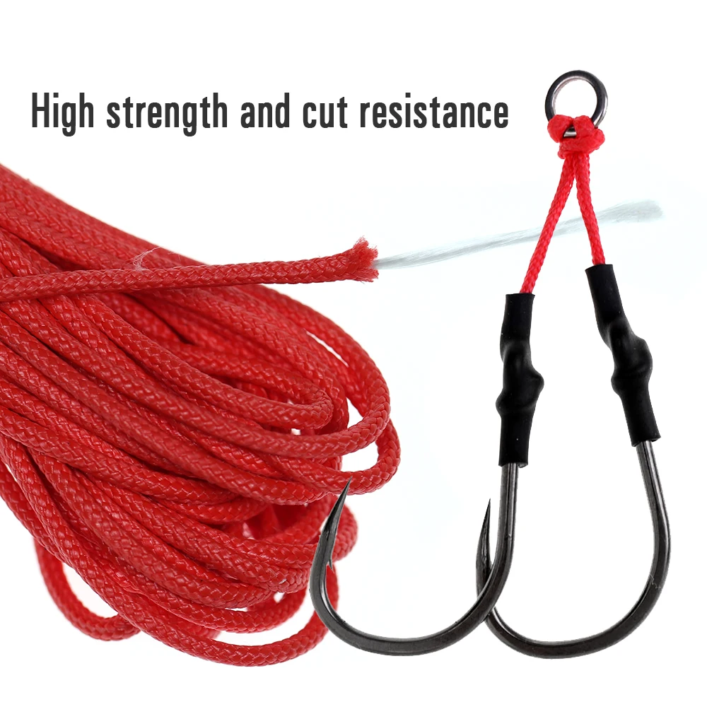 ICERIO 5m 16 hebras UHMWPE fibra PE trenzado línea de pesca ayuda anzuelo líder conexión cuerda señuelos Accesorios - imagen 5