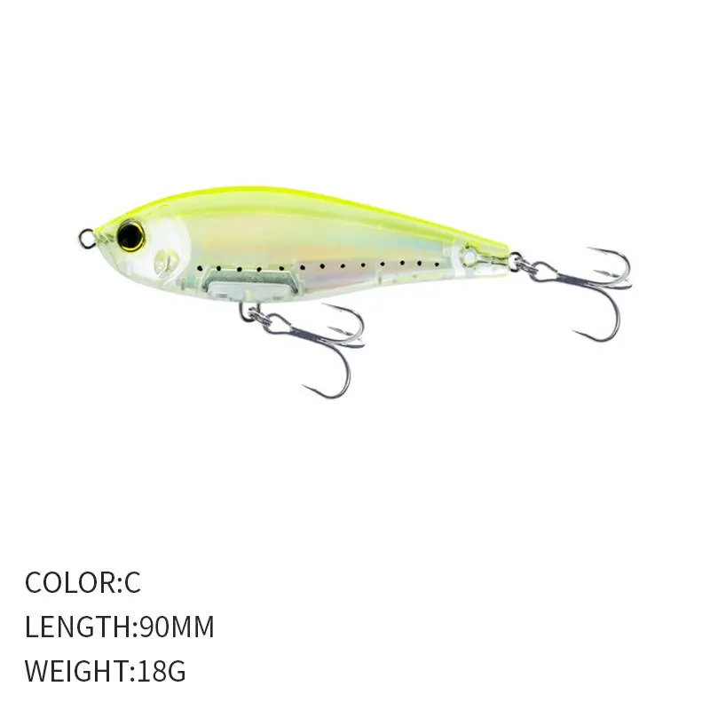 Señuelo 3D para Pesca en agua salada, cebo Artificial de 90mm y 18g para trucha, Wobblers - imagen 4