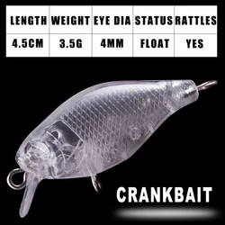 Cuerpos Crankbait sin pintar Dr.Holife para pesca DIY
