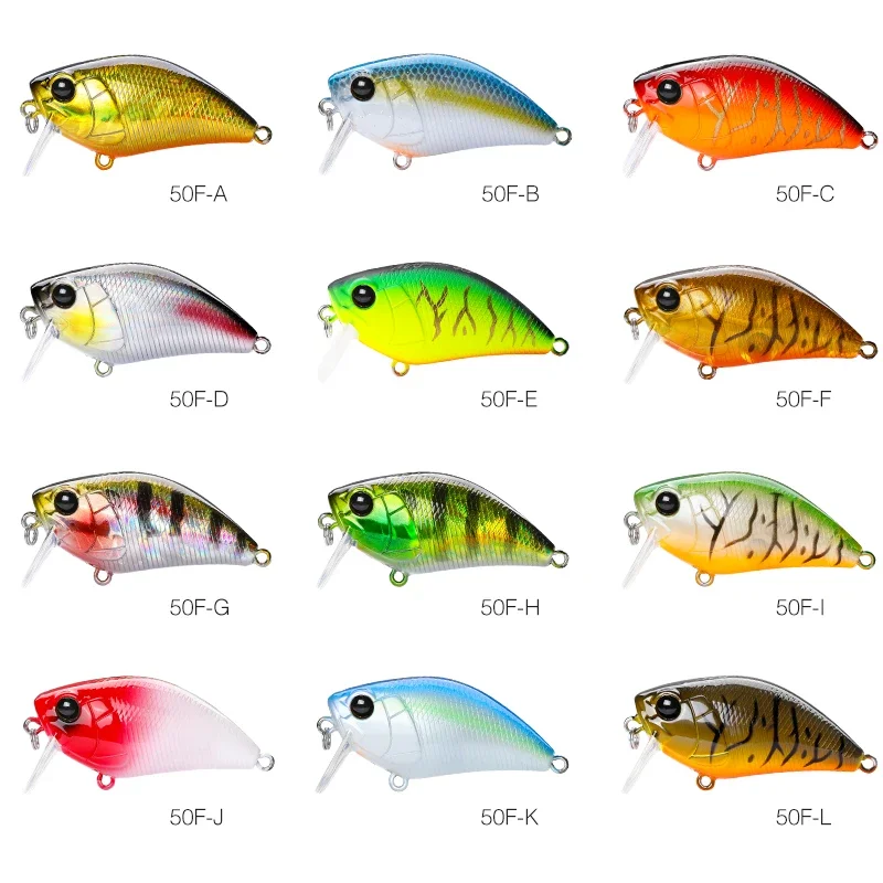 TSURINOYA 1,97 pulgadas 8,5g 50F señuelo de pesca Crankbait de carrera poco profunda cebos duros flotantes mágicos modelo de pesca en el lago y el río - imagen 4
