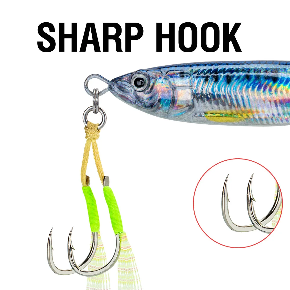 Señuelo jig head metal vertical – hundimiento rápido en agua salada - imagen 3