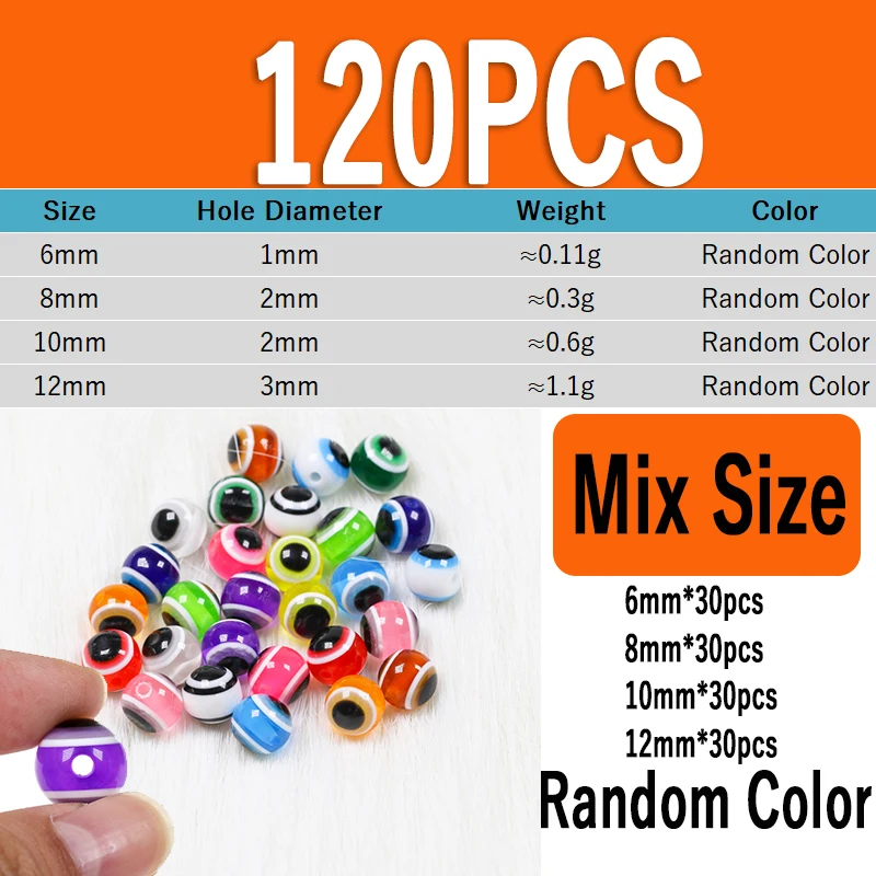 120pcs mix size