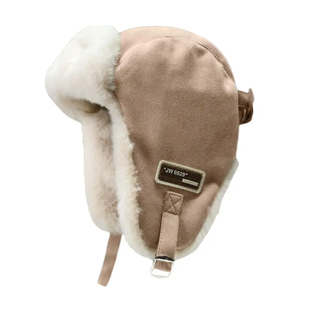 Gorro de bombardero de felpa para exteriores, gorro de piel Ushanka grueso y cálido, gorro de invierno a prueba de viento para hombres y mujeres - imagen 5