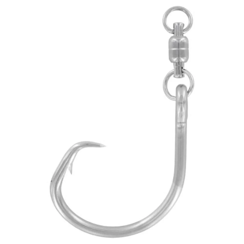 Mustad SE39943NP Demon Circle con anzuelos de pesca giratorios con cebo vivo de compensación fuerte 4X - imagen 5