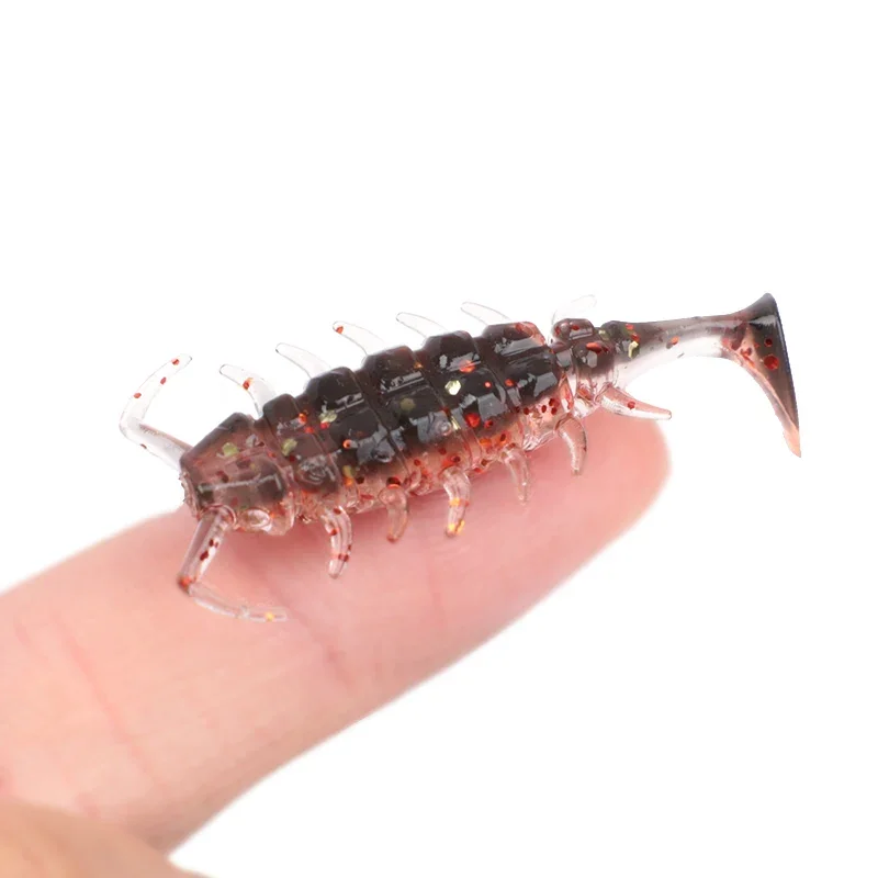 OUTKIT 10 unids/lote Wobblers Rockfishing escarabajo señuelos cebos de goma 3,5 cm 1,1g pesca suave gusano cebos artificiales lubina pez de silicona - imagen 2