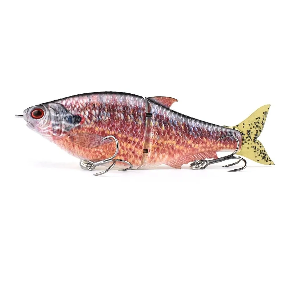 Vida como 16cm 50,4g señuelo de pesca Metal articulado cola de Pvc suave señuelo articulado escamas de pescado tallado a mano señuelo de pesca - imagen 3