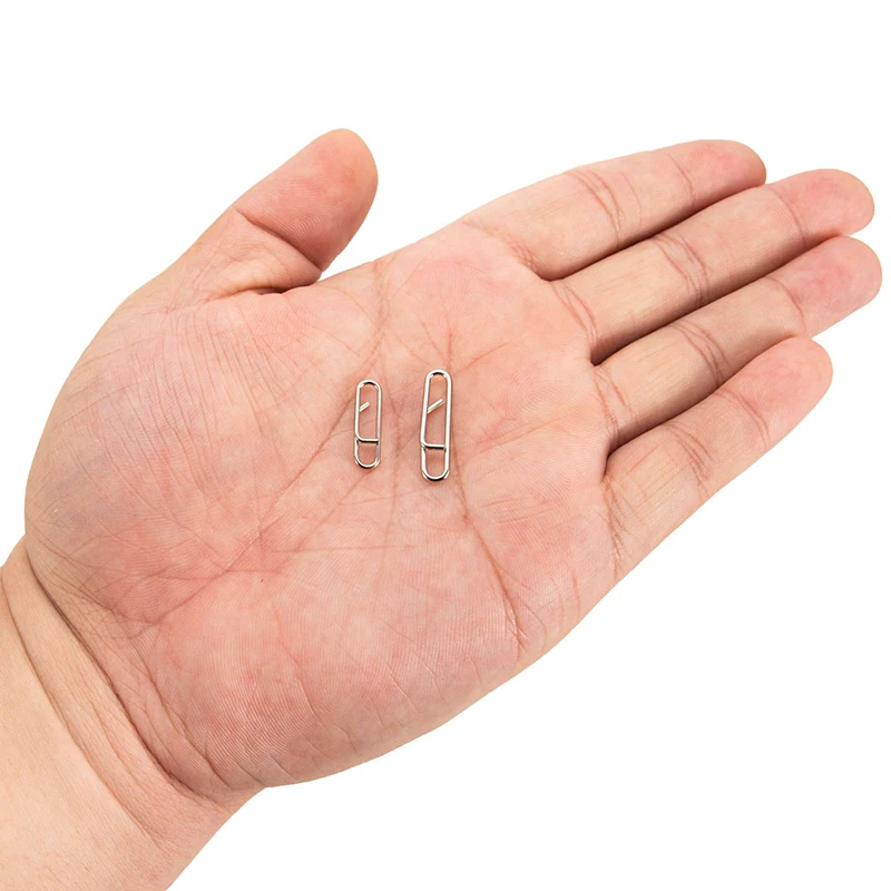 50-100 Uds. Giratorios de pesca con Pin de enclavamiento, anzuelos giratorios de acero inoxidable, señuelo, conector de carpa, herramientas de pesca - imagen 5