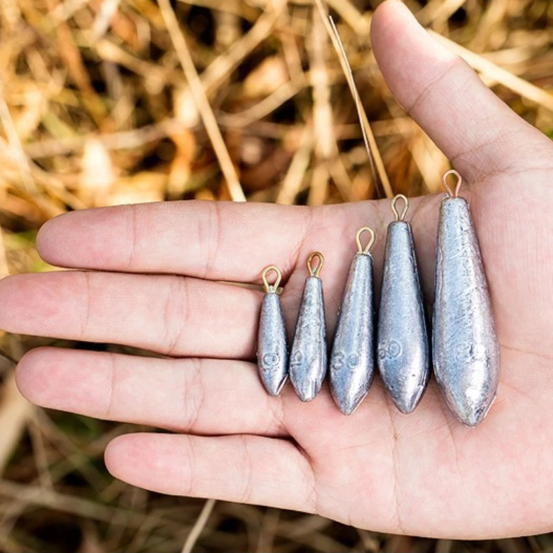 Plomos Willow Leaf para Surf Casting – Anillo Fuerte y Tira Larga - imagen 5