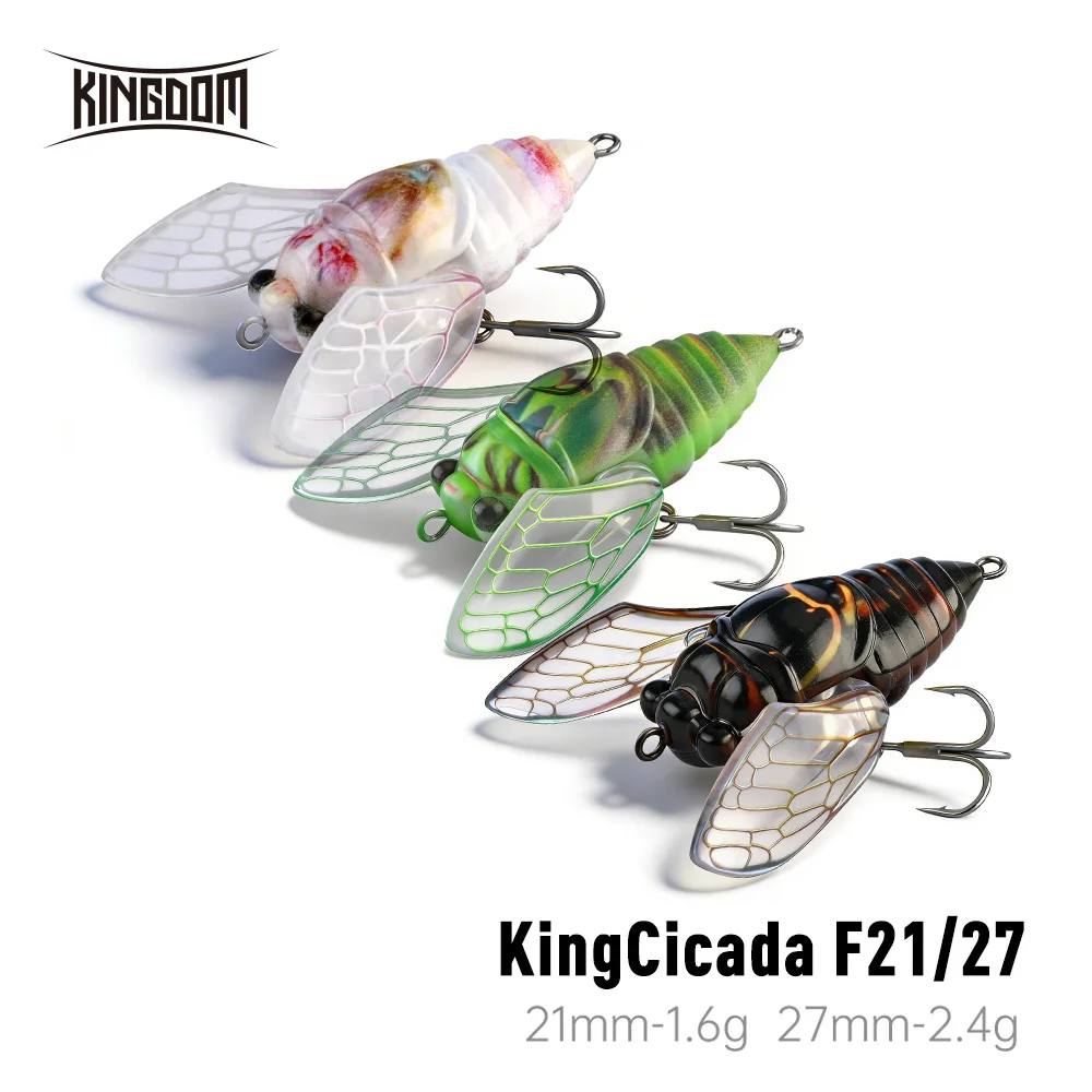 Kingdom Cicada 2026: Señuelo de superficie con alas para agua dulce - imagen 3