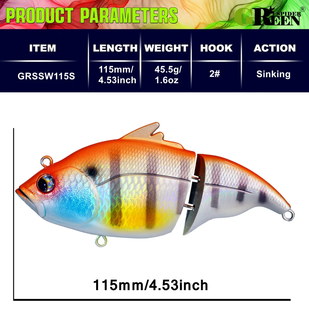 Wobbler sinking 115mm para lubina – 45,5g - imagen 3