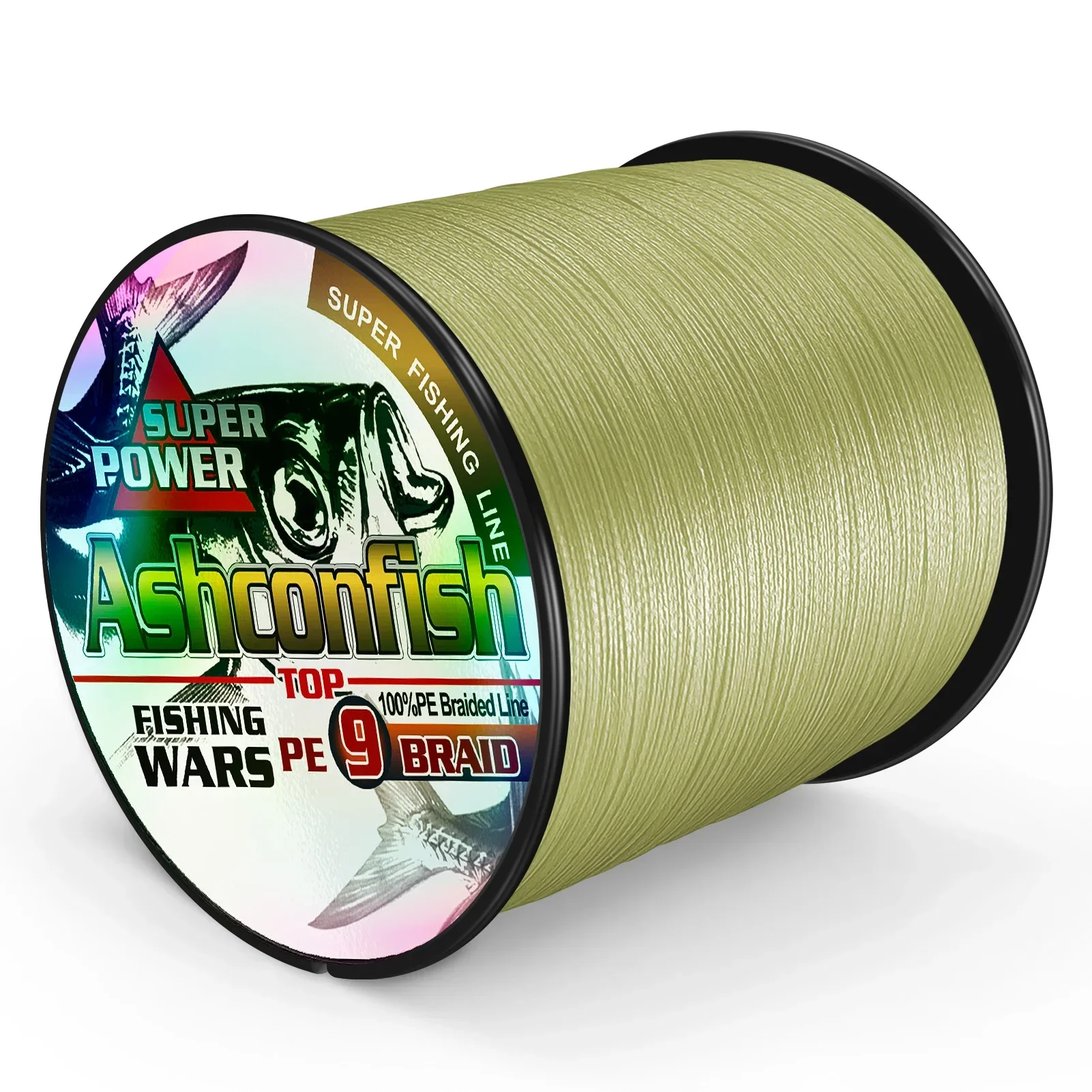 Ashconfish-sedal de pesca trenzado multifilamento, 9 hebras, 2000M, Multicolor, Japón Extreme PE, fuerte tejido, 15lb-310LB - imagen 5