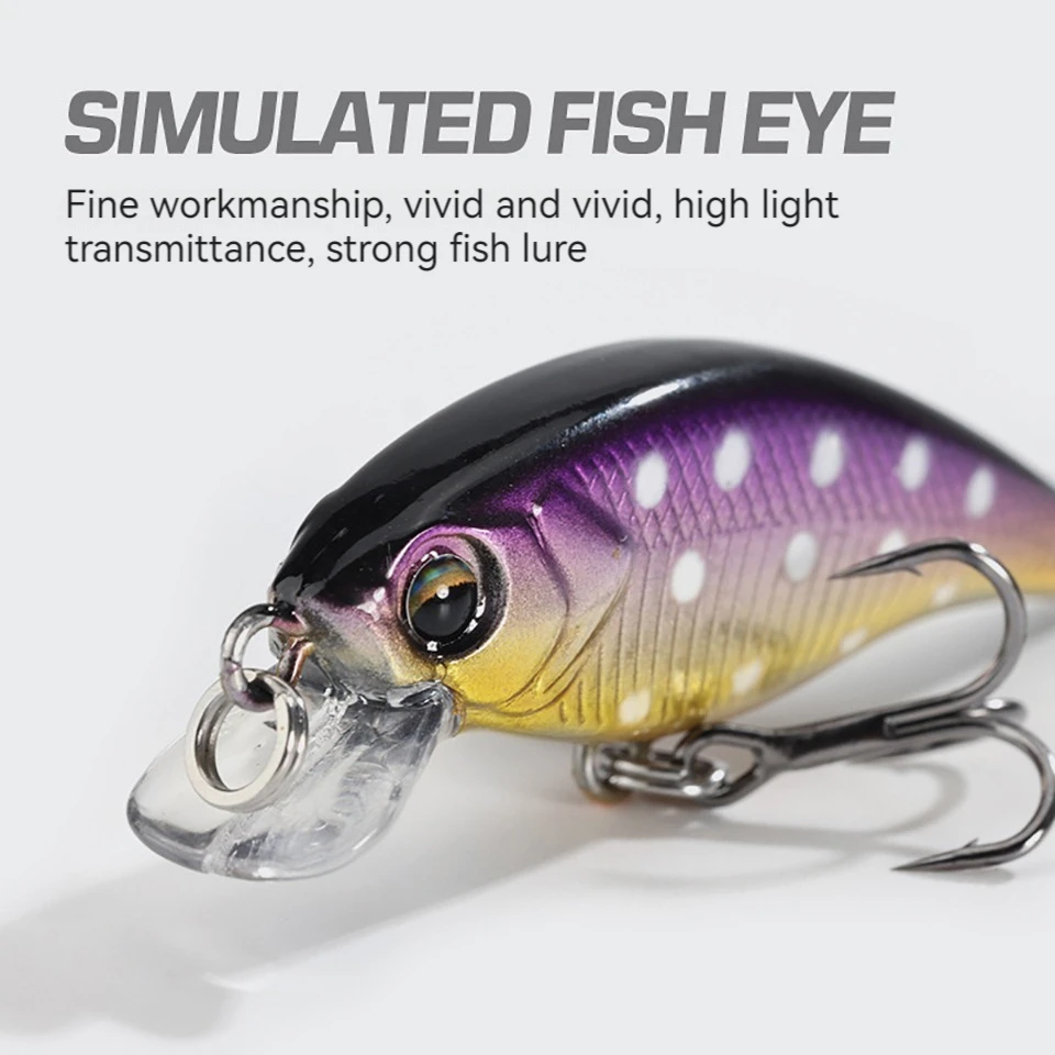 WALK FISH-señuelo de Pesca que se hunde, trucha, Mini pececillos, Wobblers, Crankbait, cebo Artificial, aparejos de Pesca, 45mm, 4g - imagen 4