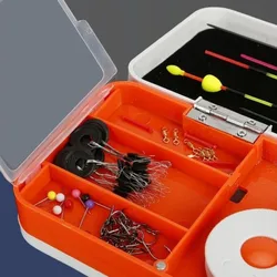 Caja de aparejos de pesca pintada ABS resistente a caídas portátil