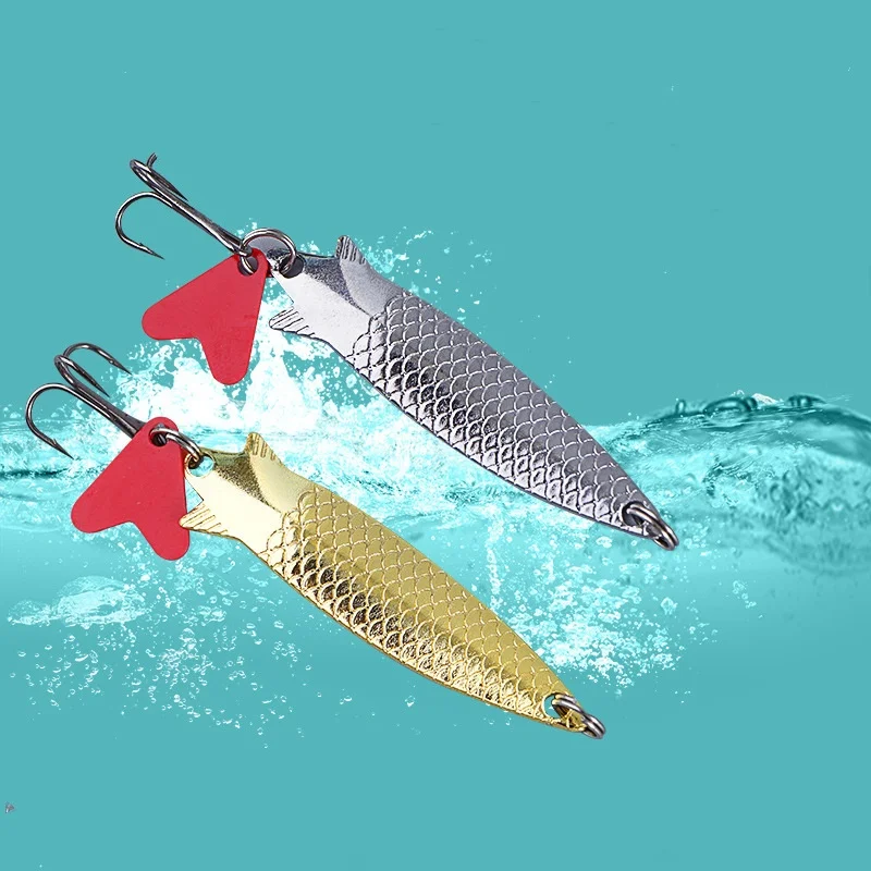 Jig Metálico Cuchara con Figura Escamosa – Señuelo artificial largo alcance - imagen 4