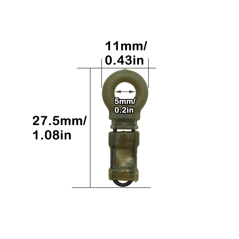 10 juegos de anillos para correr, Kit de Clips deslizantes, conectores giratorios de cambio rápido, accesorios de pesca de carpa, aparejos - imagen 2