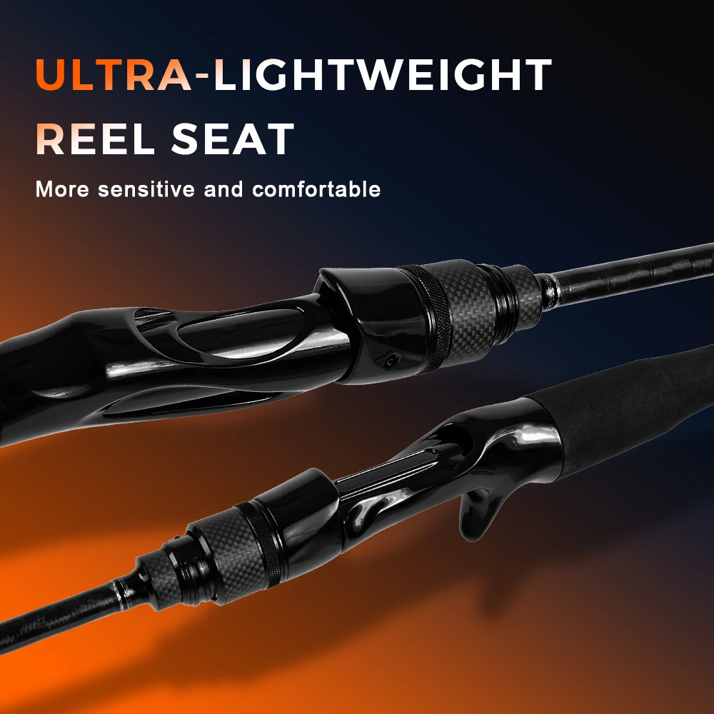 Cañas de pescar Mifine MICROBITE TRAVEL 40 + 46T peso de señuelo de carbono 1-8g/1,5-10g 2,1 M/2,2 M caña giratoria de fundición portátil rápida - imagen 5