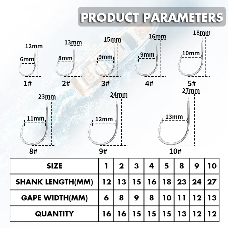 GAMAKATSU Chinu-barco de pesca de mar con púas blancas, anzuelo de punto compensado ultraafilado - imagen 2