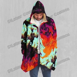 BB80 Capa forrada Sherpa con capucha térmica para pesca de invierno