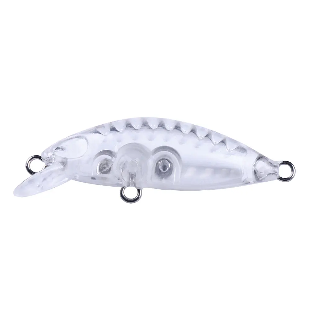 Señuelos Minnow sin pintar Jerkbait Wobbler transparente para DIY - imagen 2