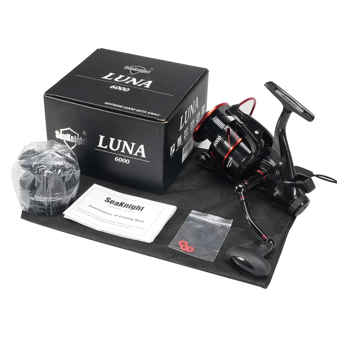 Carrete SeaKnight Baitrunner – Freno dual 12 kg para carpa - imagen 5