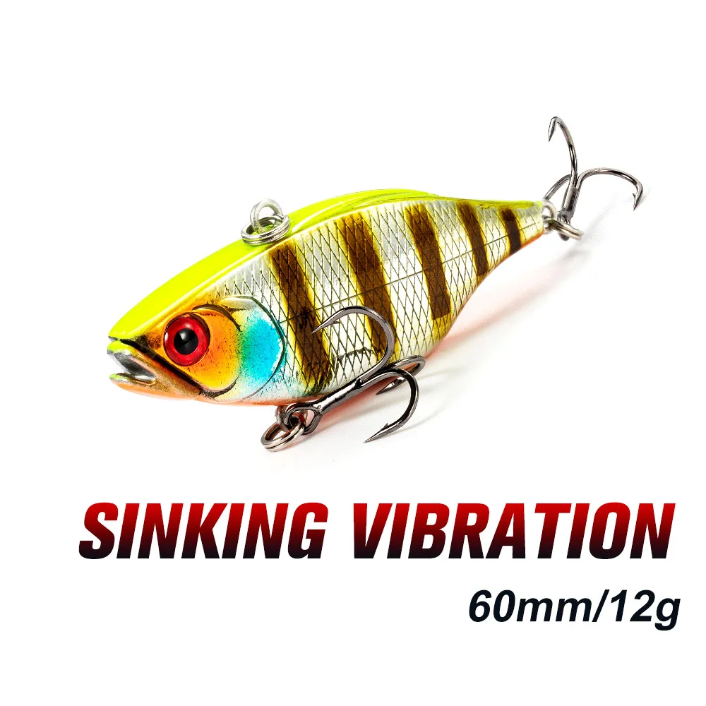 Señuelos de Pesca VIB que se hunden, cebo duro Artificial de fundición larga, sin vibración, ruidoso, Swimbait, Wobbler, 60mm, 12g - imagen 4