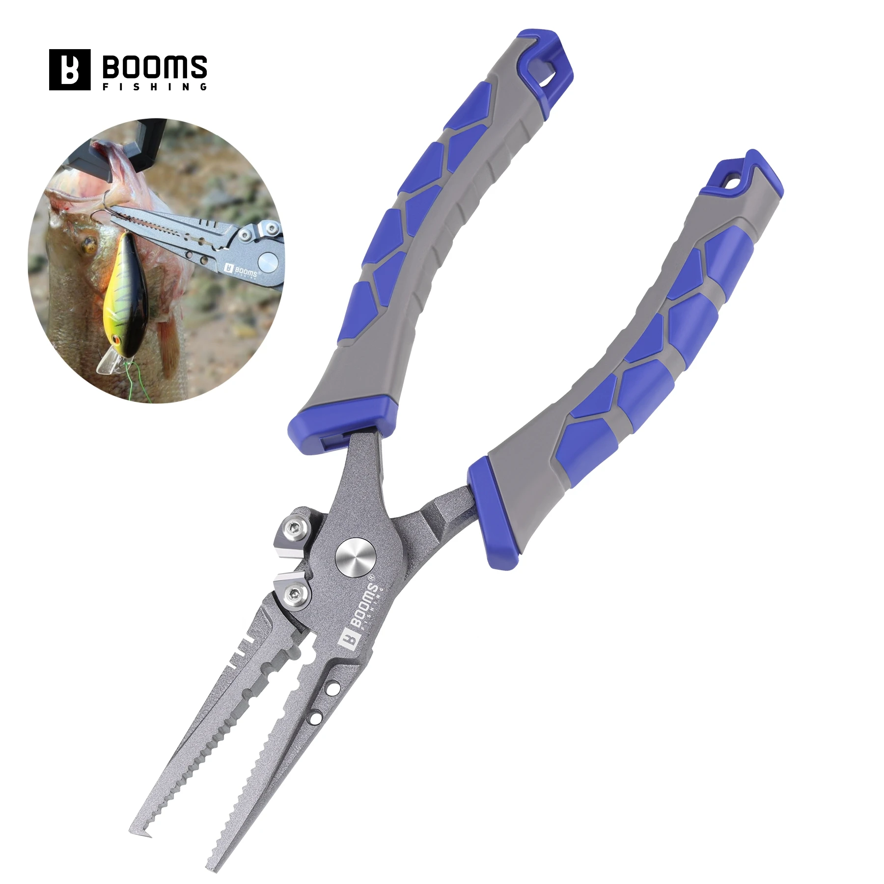 Booms Fishing Alicates Multifunción 22cm – Acero carbono agua salada