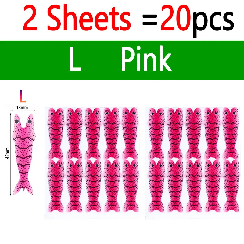 2 Sheets Pink L