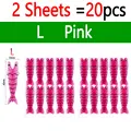 2 Sheets Pink L