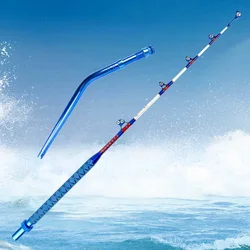 Caña Jigging Marina Azul – Barra doblada alta resistencia para alta mar
