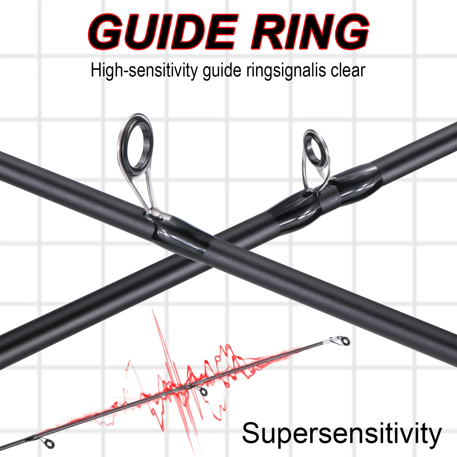 Caña De pescar Sougayilang 1,8 ~ 2,1 m De fibra De carbono, caña De señuelo giratoria, arrastre máximo De 10kg para Lucio, pesca De trucha, Caña De Pescar - imagen 3