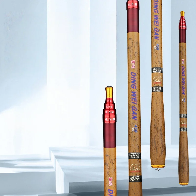 Caña de pescar telescópica, alimentador de carpa de fibra de carbono, Pesca dura, 3,6 M, 4,5 M, 5,4 M, 6,3 M, Mini alimentador de viaje de agua dulce - imagen 5