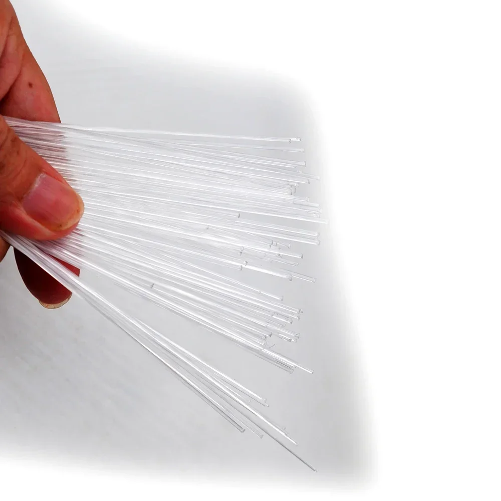 MNFT 200 Uds 10cm pesca mosca atado insecto pierna Material negro/0,6mm y 0,3mm blanco/0,8mm - imagen 3