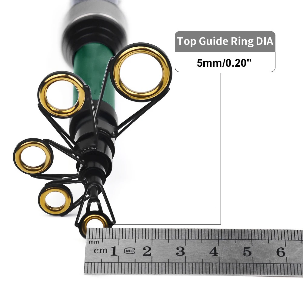 Cañas de pescar giratorias profesionales de 1,8 m, señuelo de prueba de 5g-20g, señuelo telescópico de mar, aparejos de caña de pescar, pliegue de alta calidad, 40cm - imagen 5