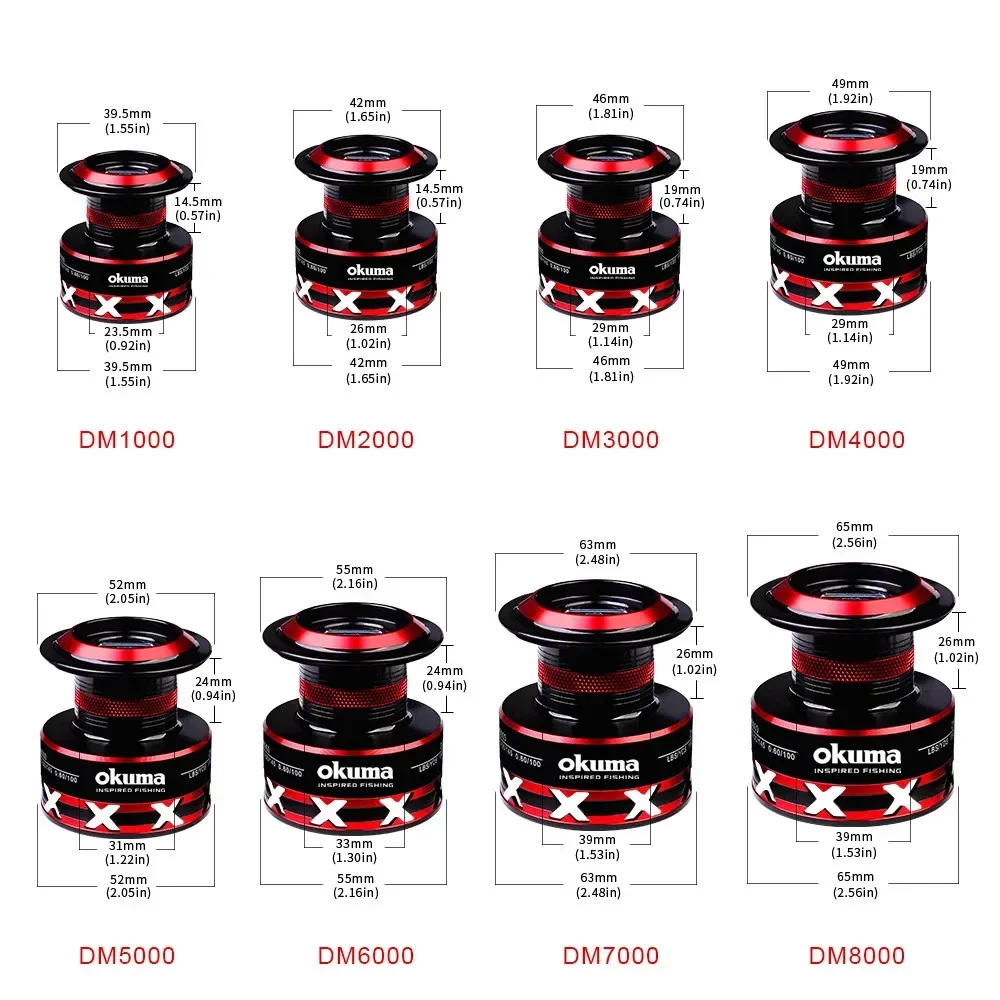 Nuevo carrete de pesca giratorio OKUMA 2 + 1BB 9KG-23KG arrastre máximo es adecuado para todos los cuerpos de agua 1000-8000 - imagen 5