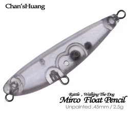 Señuelo Pencil Chan's Huang con Rattle – Paseante de superficie
