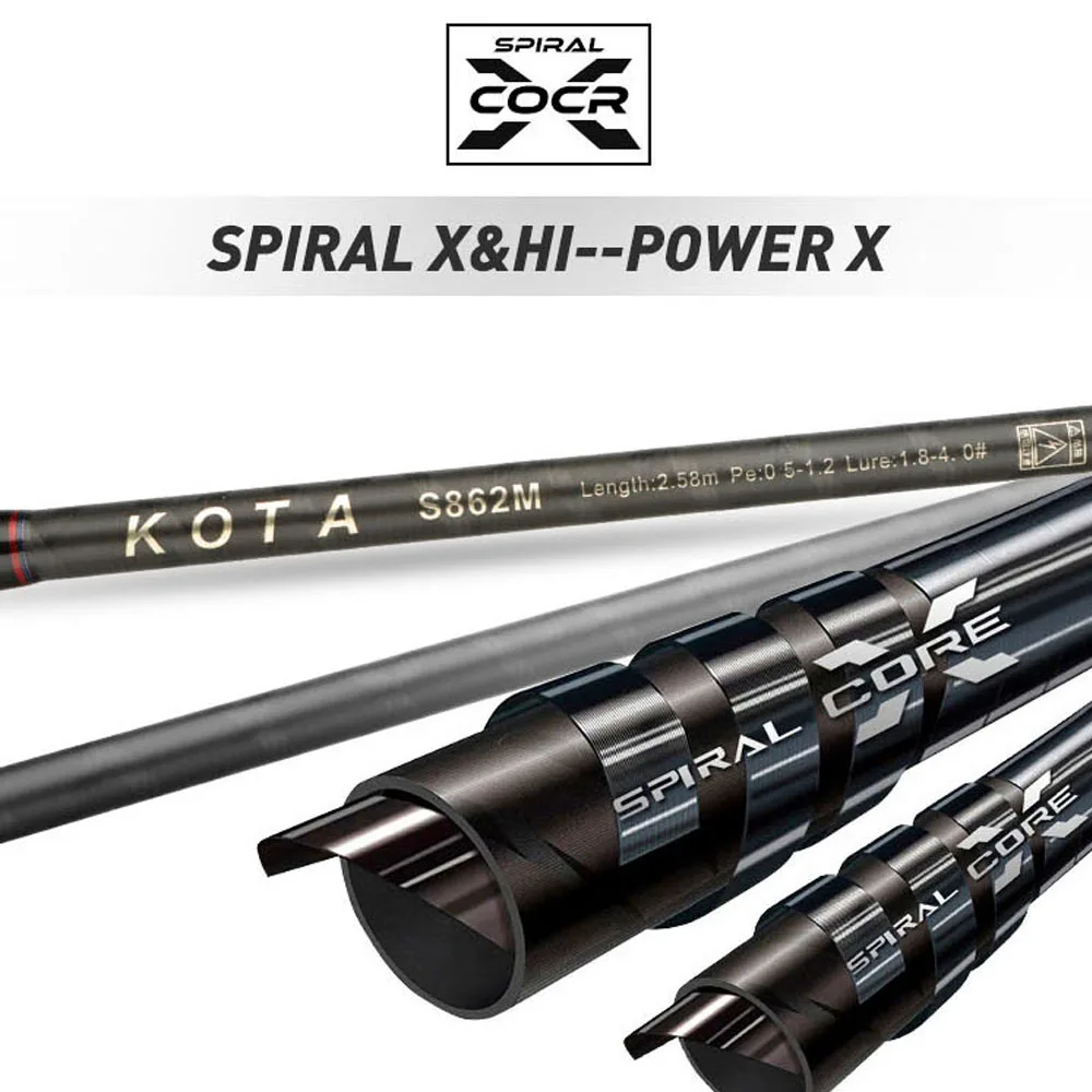 Caña de pescar Egging de 2,59 m ML M con anillos Fuji, caña de lanzamiento larga costera, caña Egi para calamar de acción rápida 1,8-3,5 #   varilla de huevos costera - imagen 2