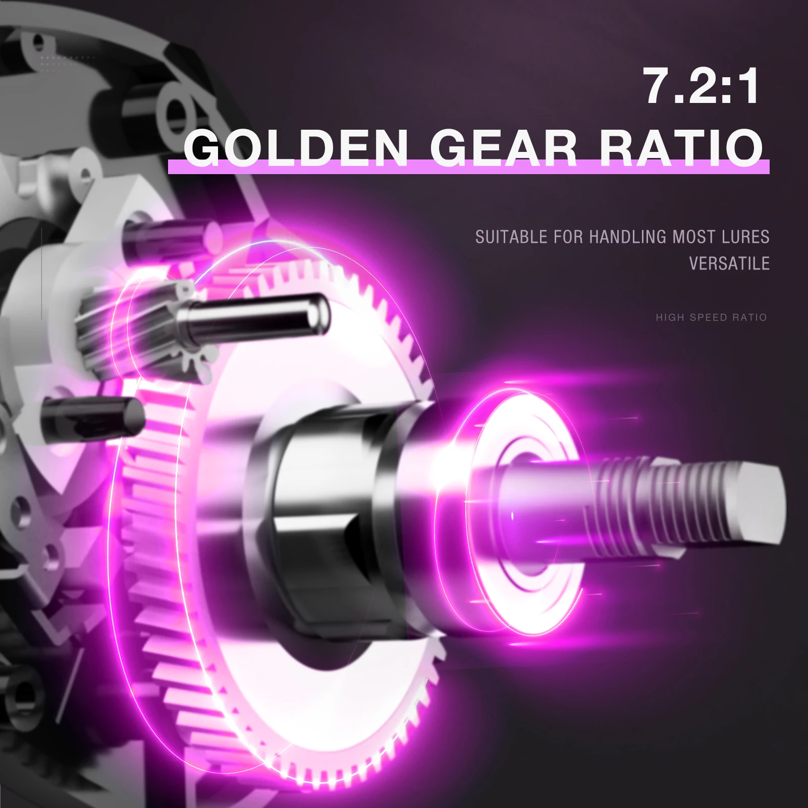 Carrete de pesca Lightning TP Baitcaster, relación de engranaje 7,2: 1, 22 libras, 3 + 1BB, para pesca en agua dulce y salada - imagen 5