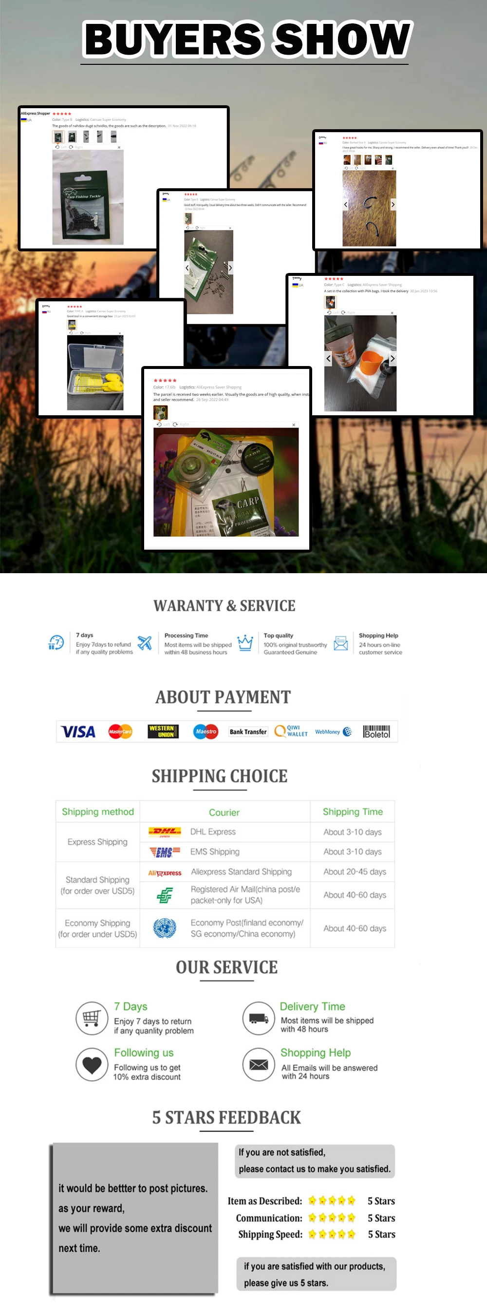 Un sitio web para un programa de compradores con muchas fotos