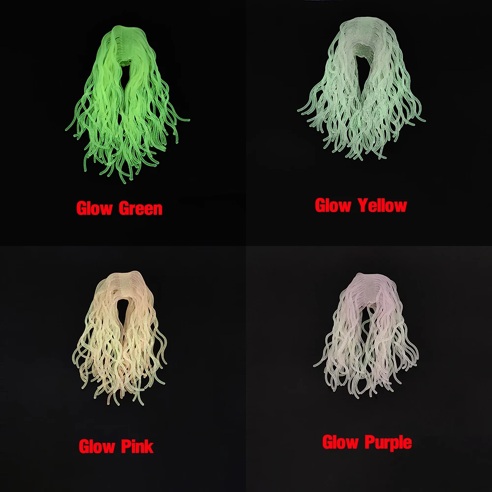 MNFT 60 patas coloridas Squirmy Wormy mosca atado materiales para San Juan moscas señuelo suave elástico pesca gusano cuerpo trucha flotante - imagen 5