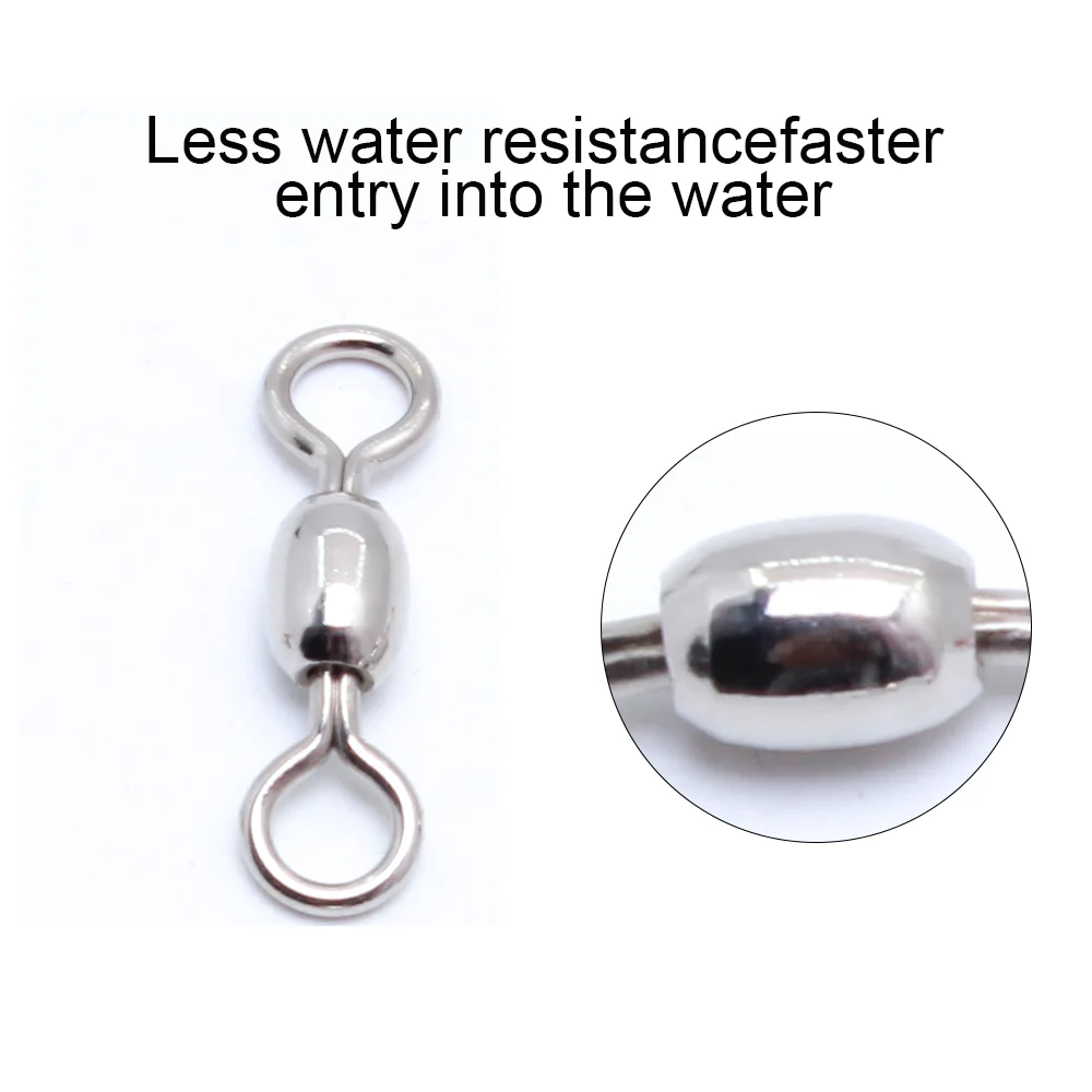 Conectores giratorios de acero inoxidable forma 8 reforzada – pesca