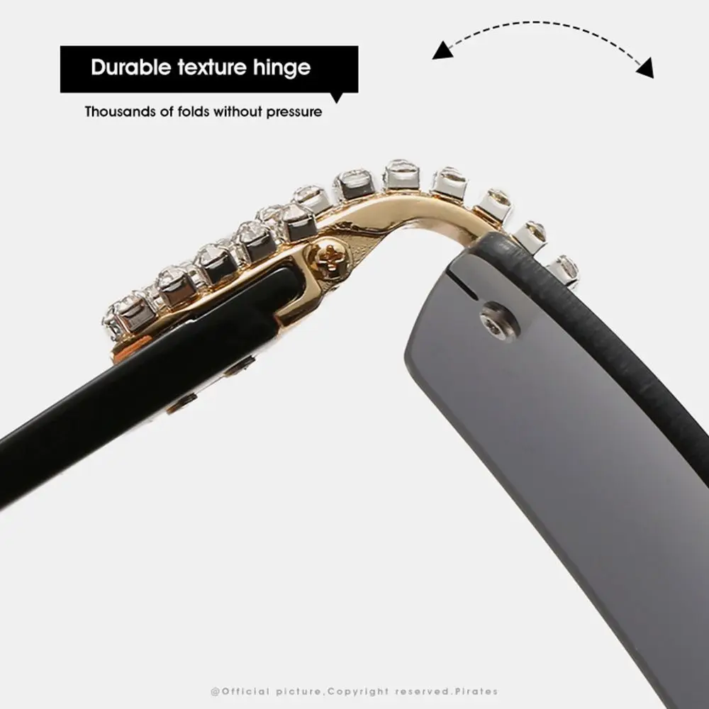 Gafas de sol punk con gradiente retro UV400, gafas de sol rectangulares, gafas de sol para conducir para mujeres y hombres - imagen 2