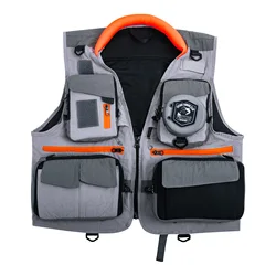 Chaleco Fly Fishing Goture Multibolsillos – Nylon transpirable y ajustable