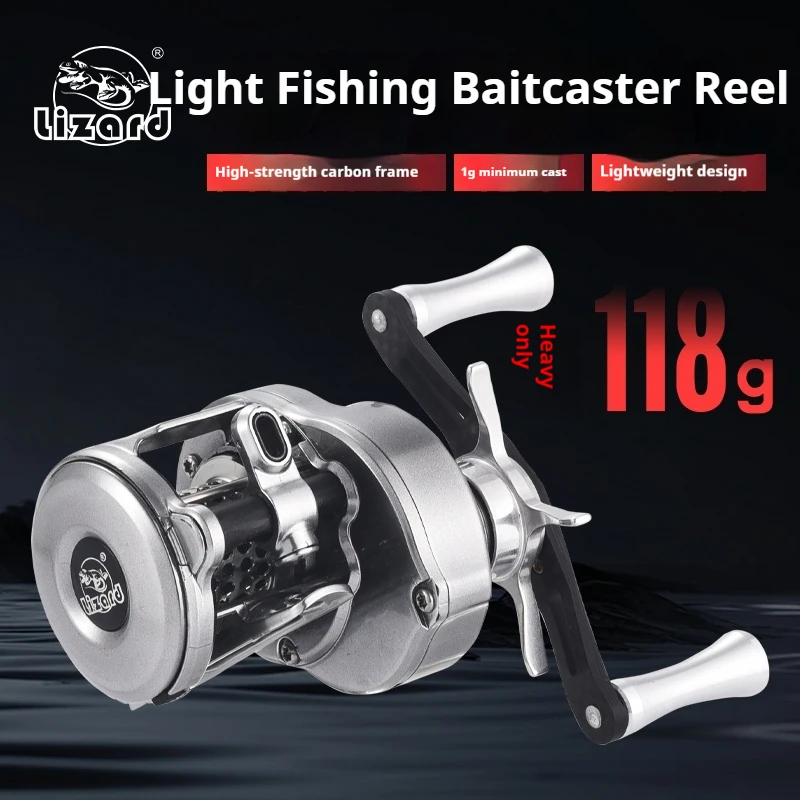 BOKI Mirco Drum Carrete Baitcaster de Carbono Bobina Baja - imagen 3