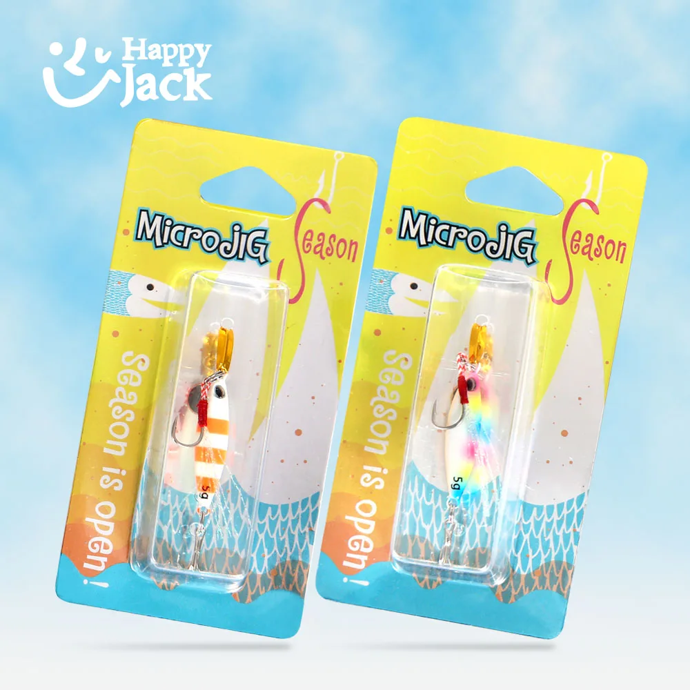 HappyJack-Señuelos de pesca con plantilla de Micro Metal, 5g/10g/15g/20g, cuchara de Jigging de fundición a tierra, mini plantillas, cebo Artificial de agua salada, novedad de 2025 - imagen 3
