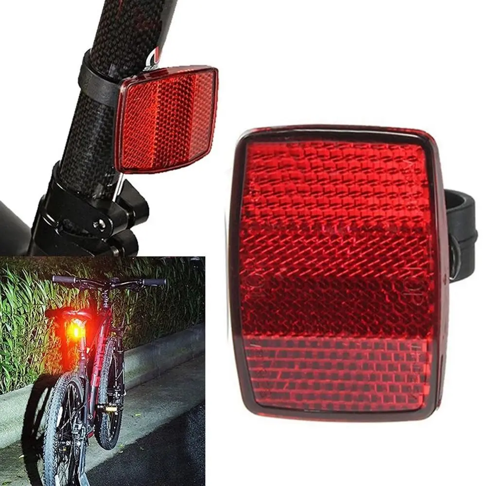 Luz trasera para bicicleta de montaña, Reflector delantero y trasero para manillar de bicicleta, luz de advertencia para bicicleta, Reflector reflectante para bicicleta - imagen 2