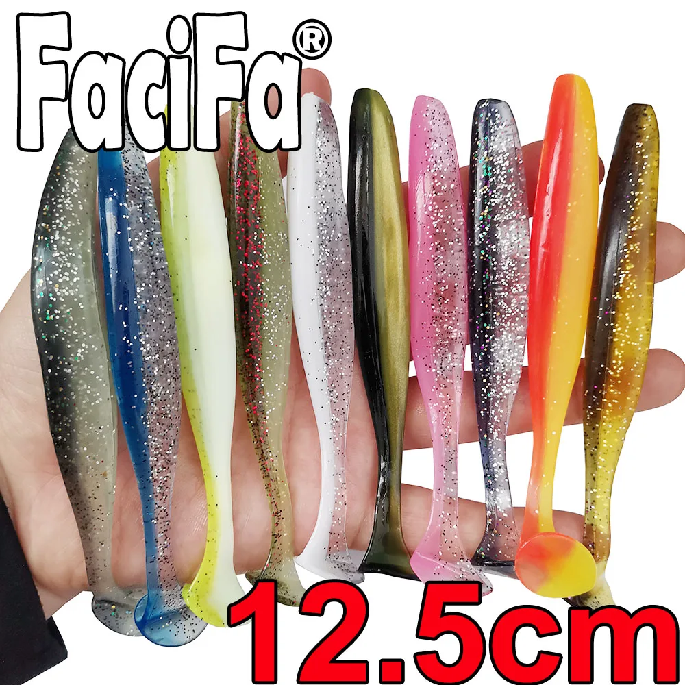 50 Uds señuelo suave cebo de silicona Shad Wobbler señuelo de pesca gusano de mar Swimbait Streamer señuelo de silicona spinnerbait accesorios de pesca - imagen 4