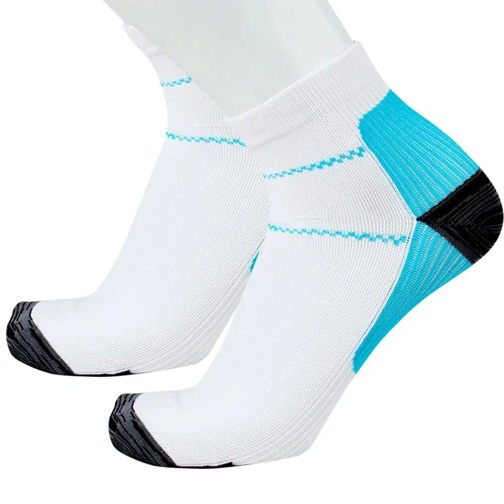 Calcetines de compresión a rayas para bicicleta de montaña, medias profesionales transpirables para hombre y mujer, para deportes al aire libre y carreras - imagen 2