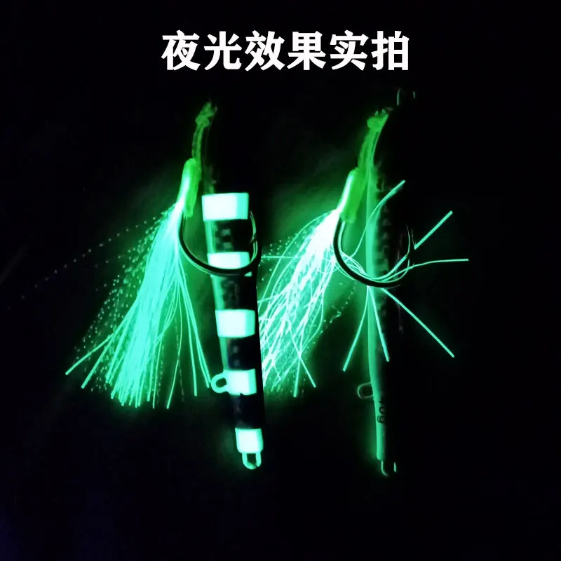 Anzuelo de pesca de alambre inoxidable suave, anzuelos de Jigging lento/rápido, asistencia de púas individuales, señuelo de plantilla brillante, 10 pares - imagen 4